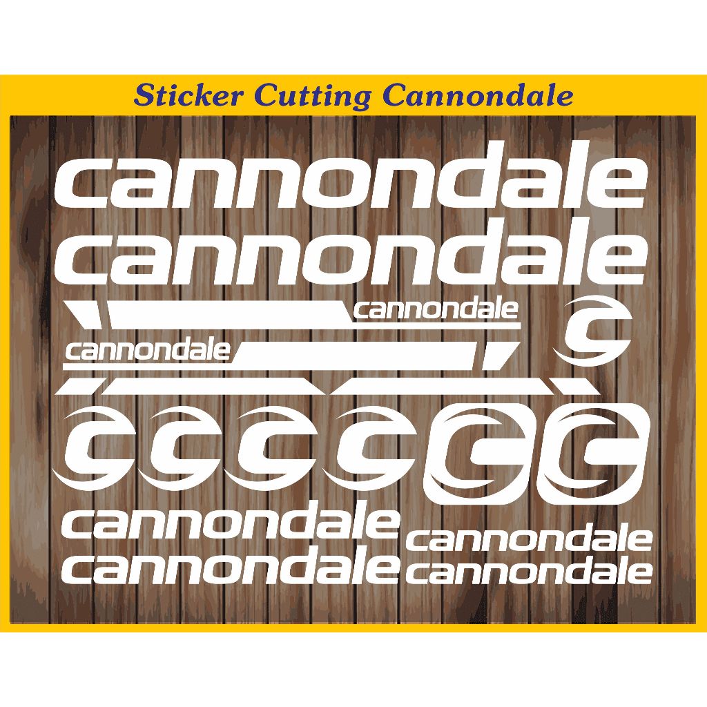 cutting sticker canondale frame sepeda fixie mtb sticker decal set