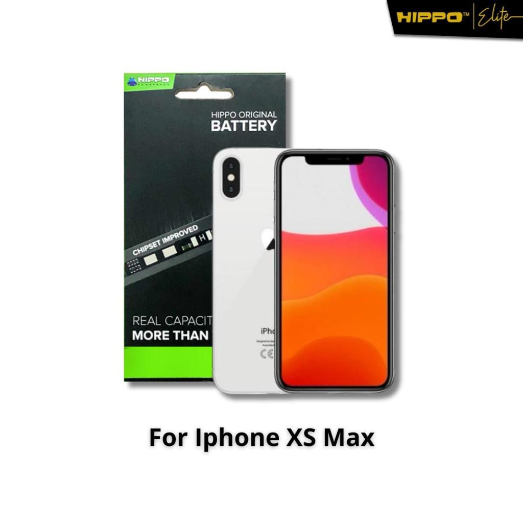 Hippo Baterai iPhone XS MAX 3174mAh Original Battery Batere Premium Batu Batre Batrai Handphone Gara