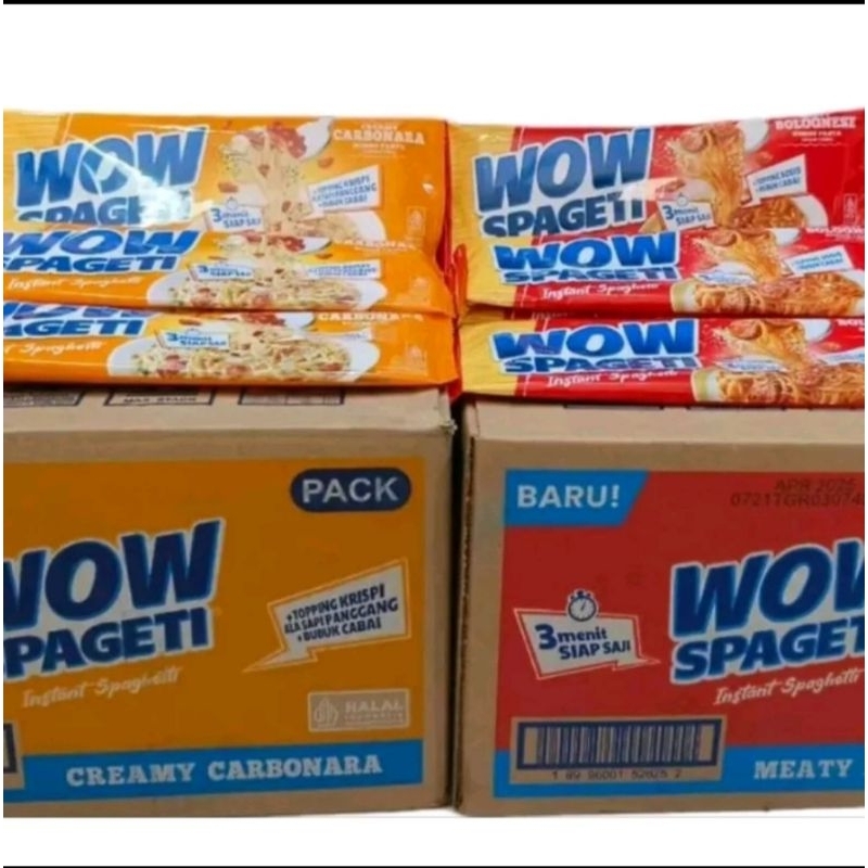 

Wow Spageti sekarton variante Carbonara&Bolognese