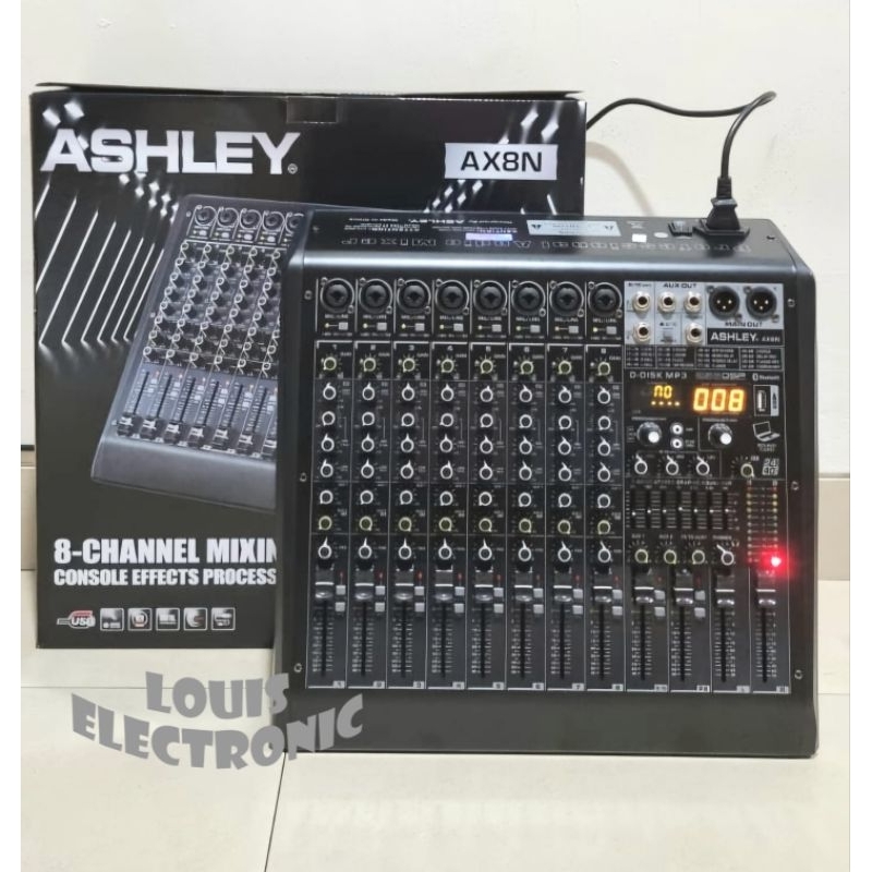 Mixer Audio ASHLEY AX8N NEW 256 Dsp 8 Channel ORIGINAL