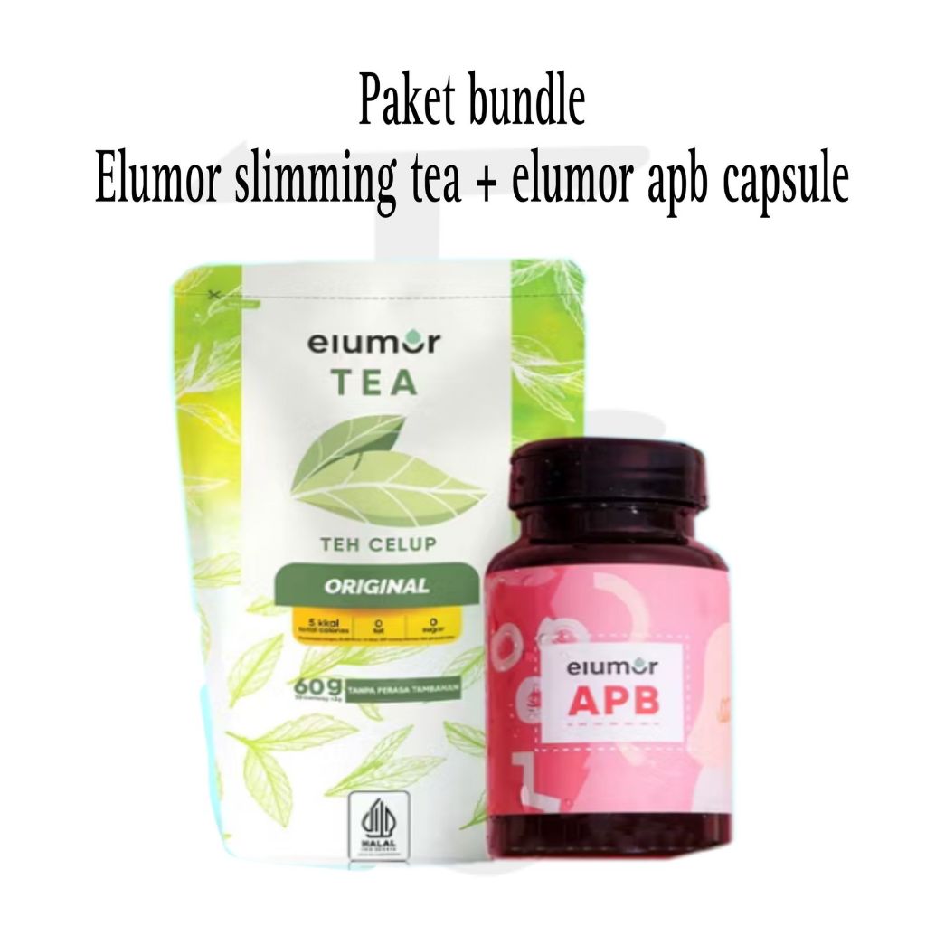 

ELUMOR ORIGINAL TEA + ELUMOR APB - Detox Tea/Minuman Penurun berat Badan