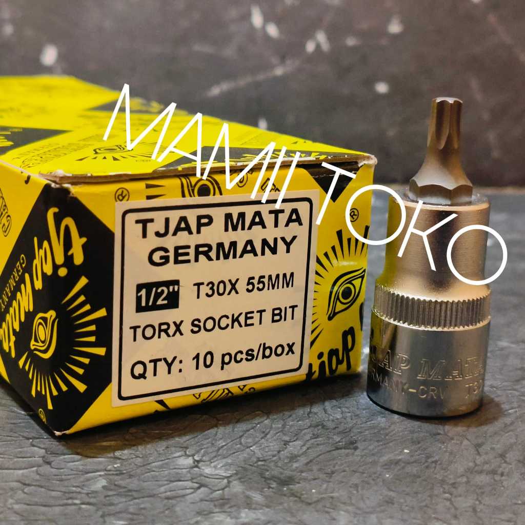 Mata sok bintang T30 Kunci sock bintang 1/2" T25 1/2 inch