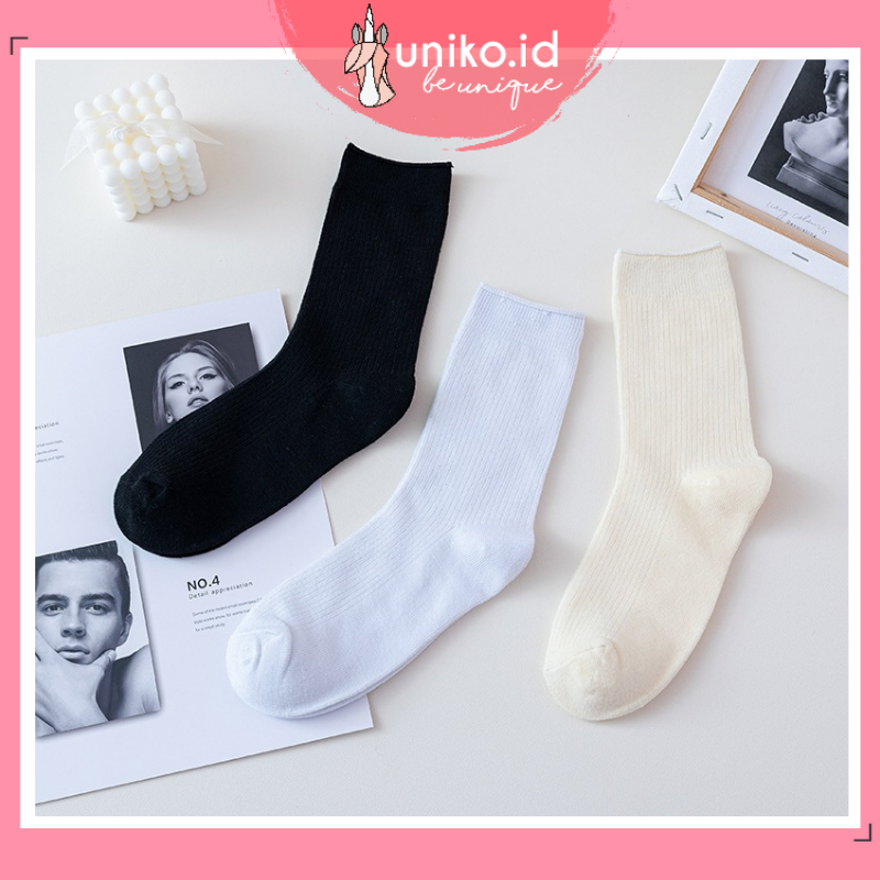 UNIKO.ID KAOS KAKI PANJANG POLOS PRIA WANITA POLOS PANJANG