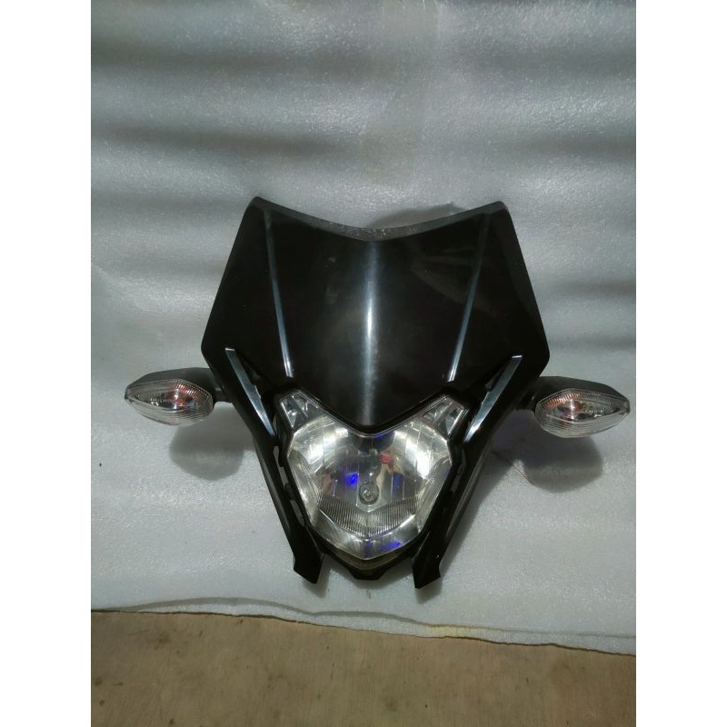 lampu depan headlamp reflektor pletor crf150L original full set spedometer dan sein