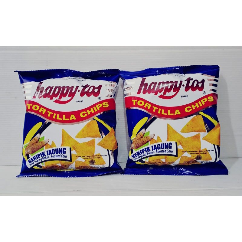 

HAPPY TOS CORN CHIPS/KERIPIK TORTILLA/ROASTED CORN