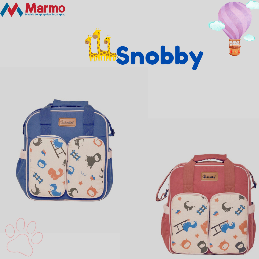 Tas Ransel Bayi Multifungsi Saku Motif Cria Series SBT8074 - SNOBBY