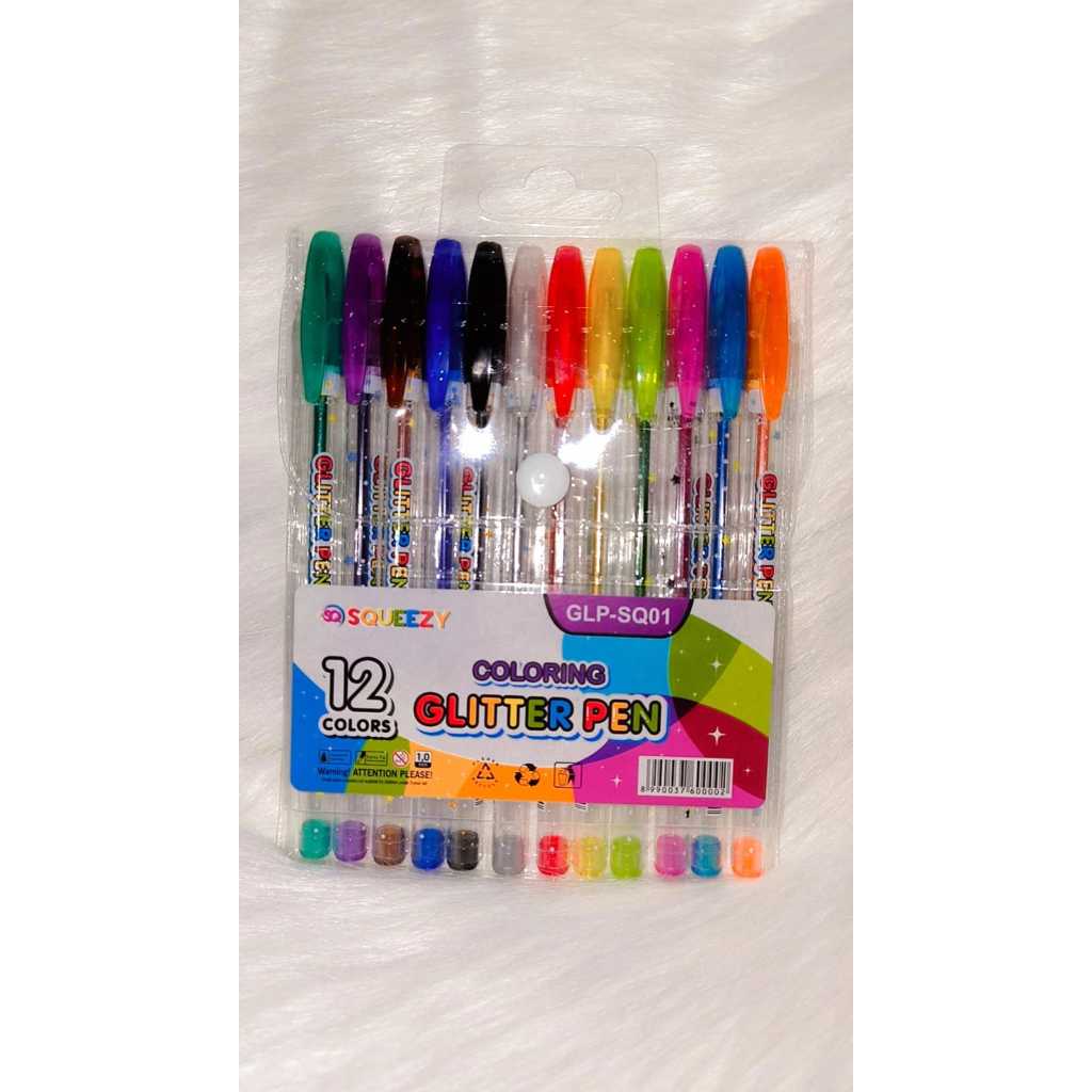 

GLITTER PEN COLORING 12 COLOR/GLP-SQ01