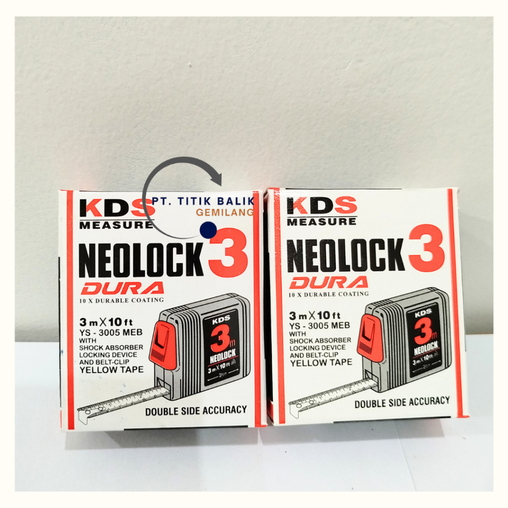 KDS Meteran Roll KDS 3 Meter 3M Meteran NEOLOCK