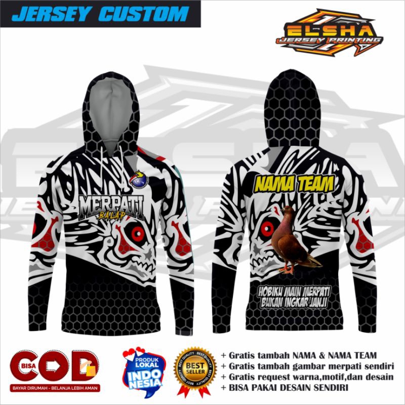 JERSEY MERPATI BALAP/JERSEY MERPATI KOLONG CUSTOM/JERSEY MERPATI TERMURAH/JERSEY MERPATI BEBAS REQUE