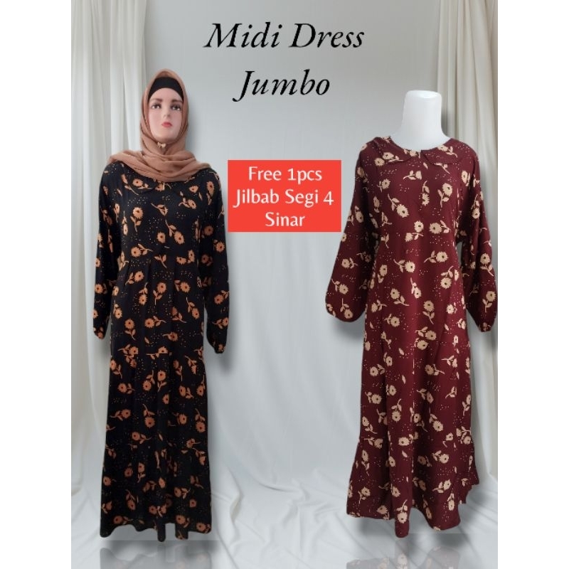 Midi Dress Jumbo Motif