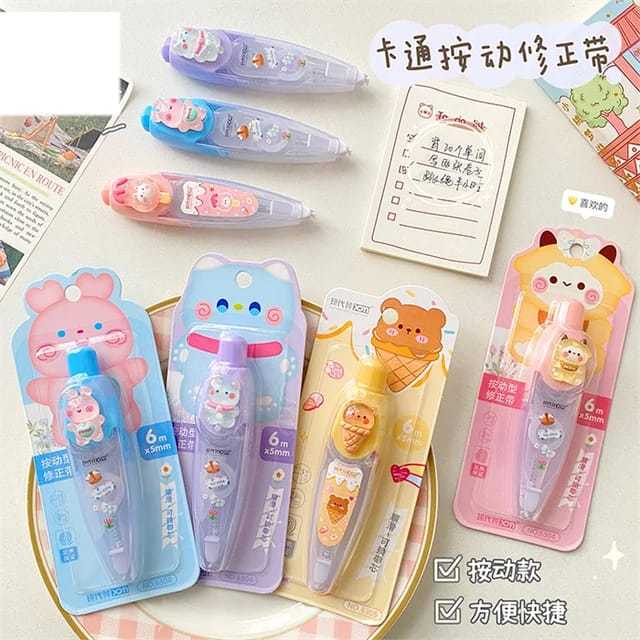 

Correction Tape Tipe X Roll Karakter Animals 6m