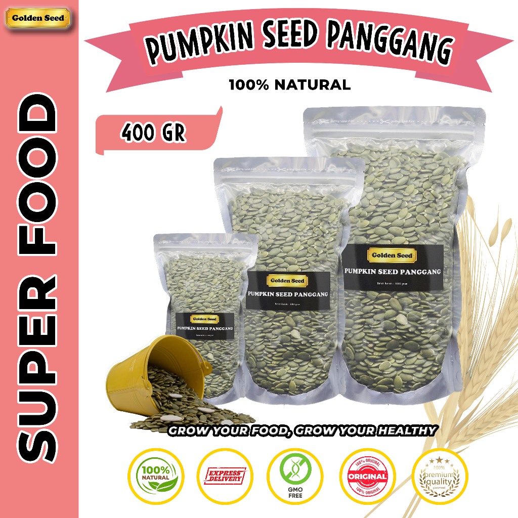 

PUMPKIN SEED PANGGANG 400 GRAM PREMIUM - BIJI LABU ROASTED 400 GR