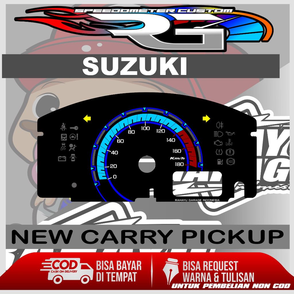 PAPAN SPEEDOMETER CUSTOM NEW CARRY PICKUP