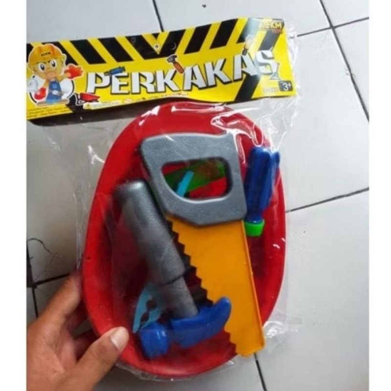 Mainan Anak Helm Perkakas Tukang