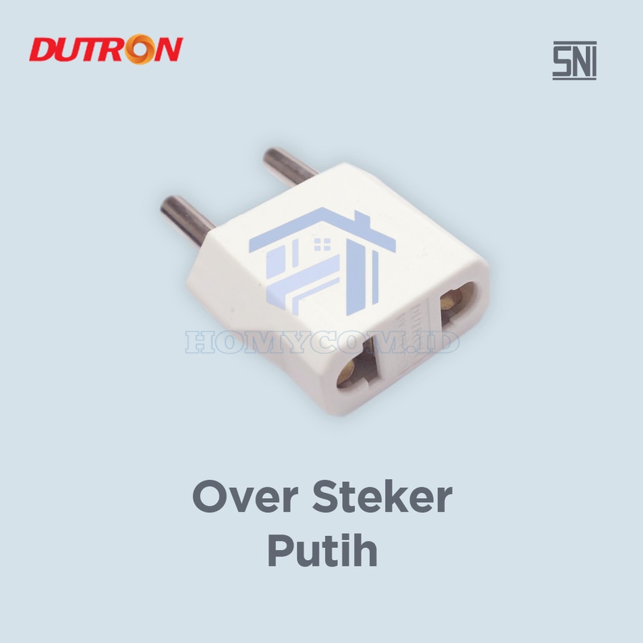 Dutron Over Steker Warna Putih