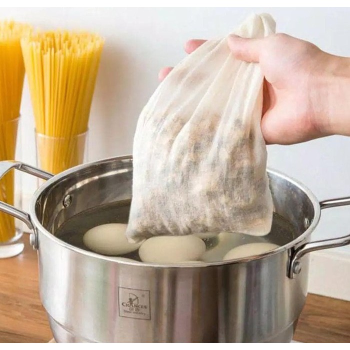 F797 kain jaring kantong rebusan jamu herbal bumbu rempah - Kain saringan