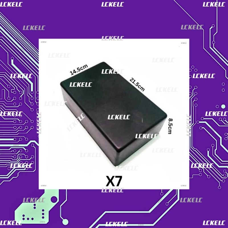 BOX PVC PLASTIK HITAM  X7