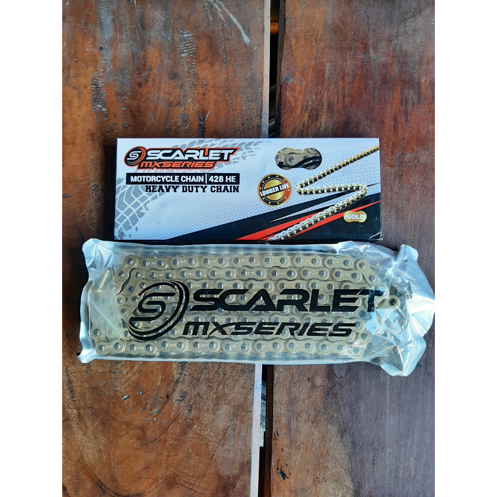 RANTAI SCARLET PNP SUPERMOTO KLX CRF WR RANTE MOTOR CBR VIXION RX KING GSX NINJA