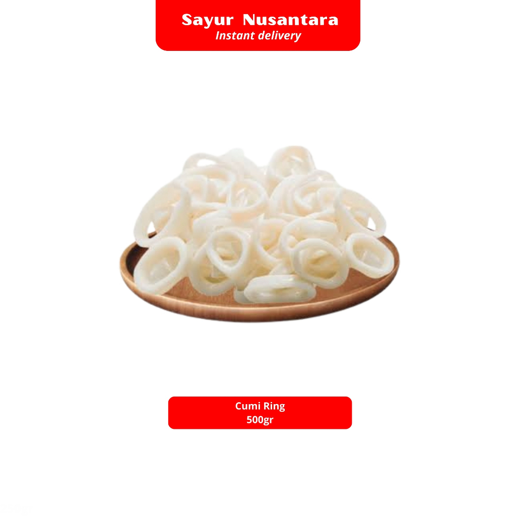 

Cumi Ring 500gr - Sayur Nusatara