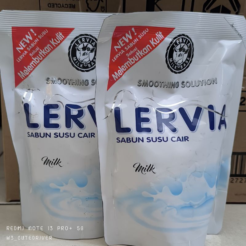 Lervia Sabun Susu Cair - Sabun mandi cair