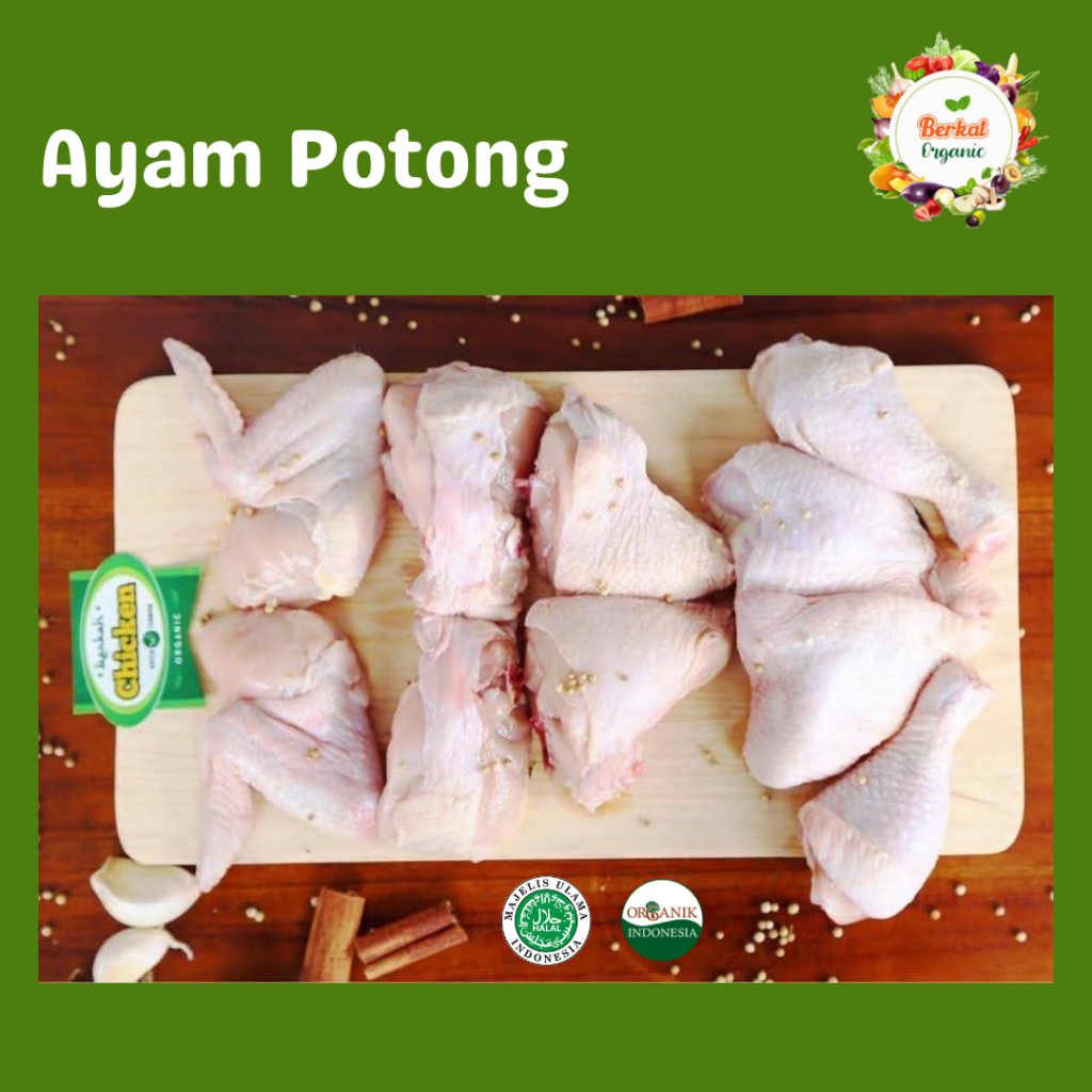 

Ayam Organik Potong 10 Bagian BERKAH CHICKEN | 1kg
