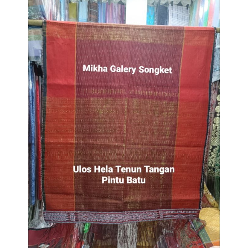 Ulos Hela +Ragihotang +Ulos Sirara +Tenun Tangan Pintu Batu