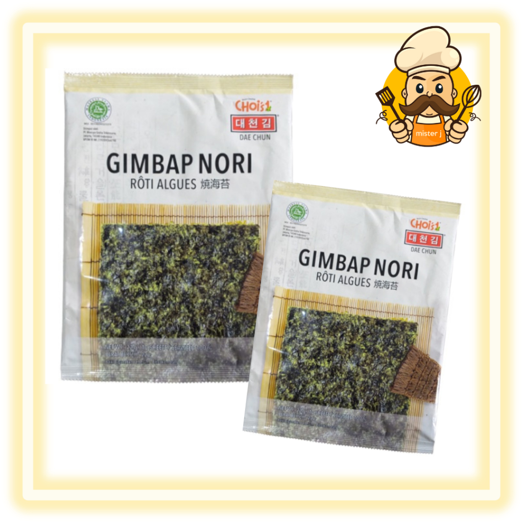 

Dae Chun Gimbap Nori Seaweed Korea Sushi Rumput Laut (10 Lembar)