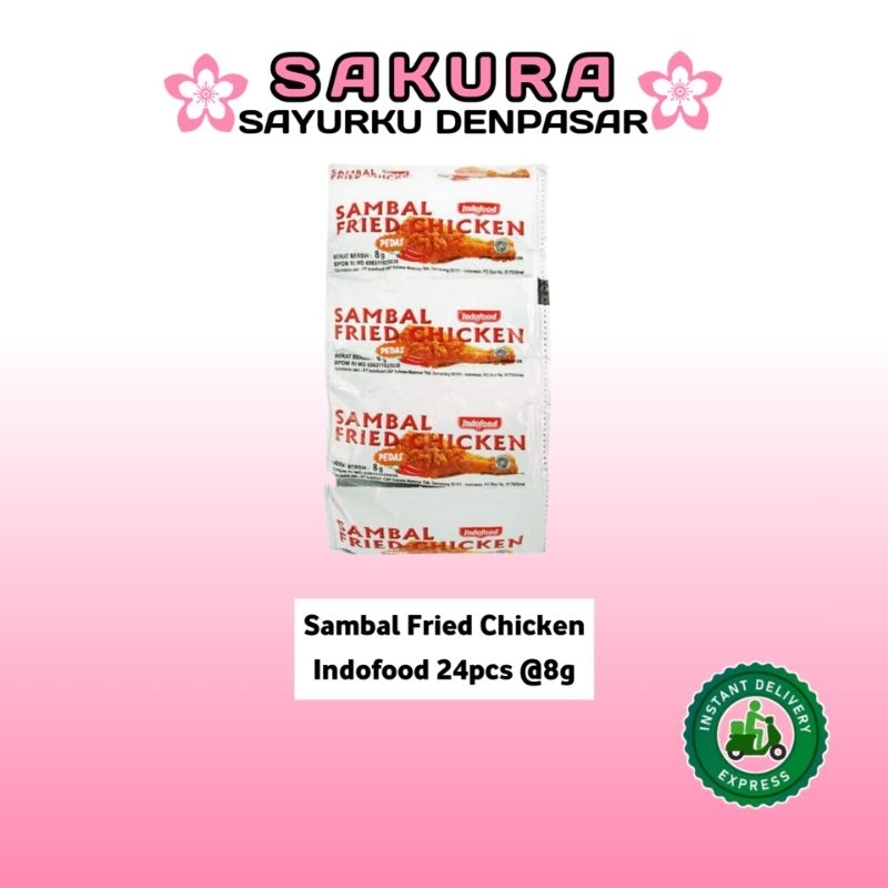 

Sambal Fried Chicken Sachet Indofood 24pcs @8g - SAKURA