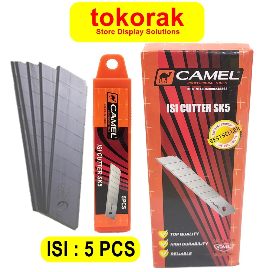 

ISI CUTTER CAMEL BESAR L 150 REFILL MATA PISAU KATER CUTER L150 BLADE