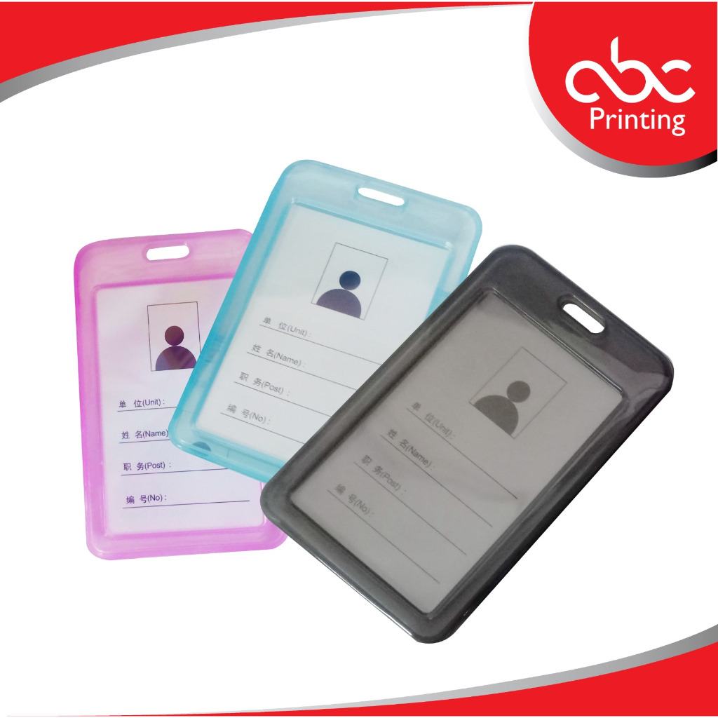 

Casing ID Card Holder Plastik 2 Muka warna