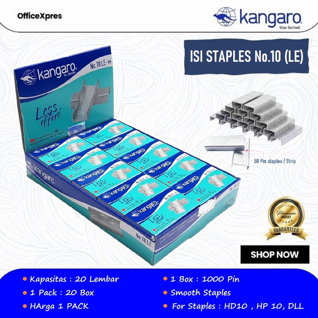

Isi Hekter / Isi Jepretan / Necis / Isi Stapler / Isi Staples Kecil No. 10