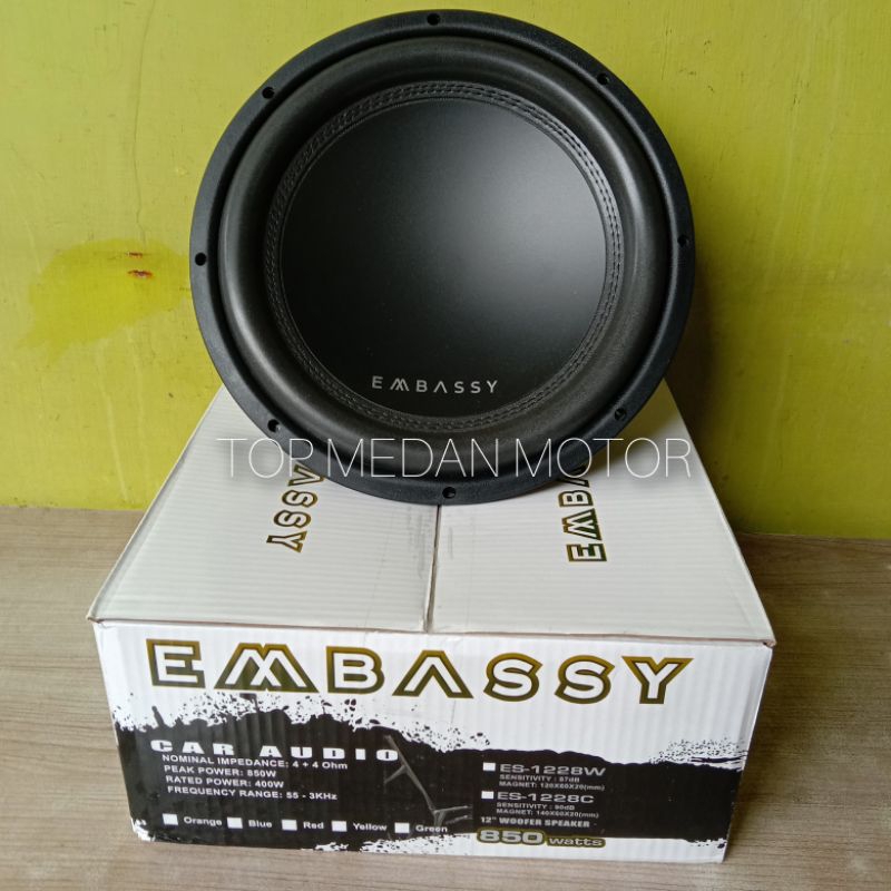 SUBWOOFER EMBASSY 12" ES-1228C DOUBLE COIL MOBIL