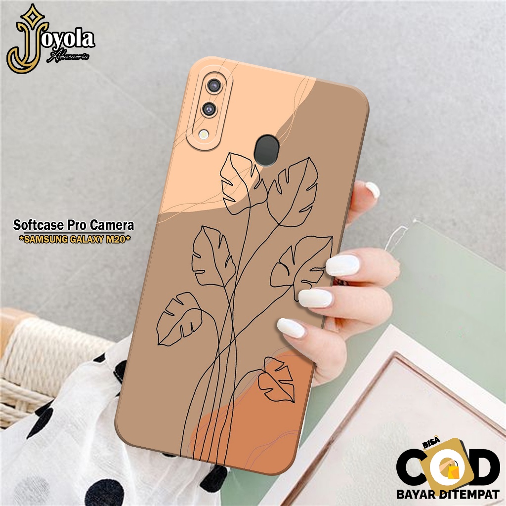 JOYOLA Case Samsung Galaxy M20 - Fahion Case Pattern - Softcase Samsung Galaxy M20 - Pro Camera - Ca