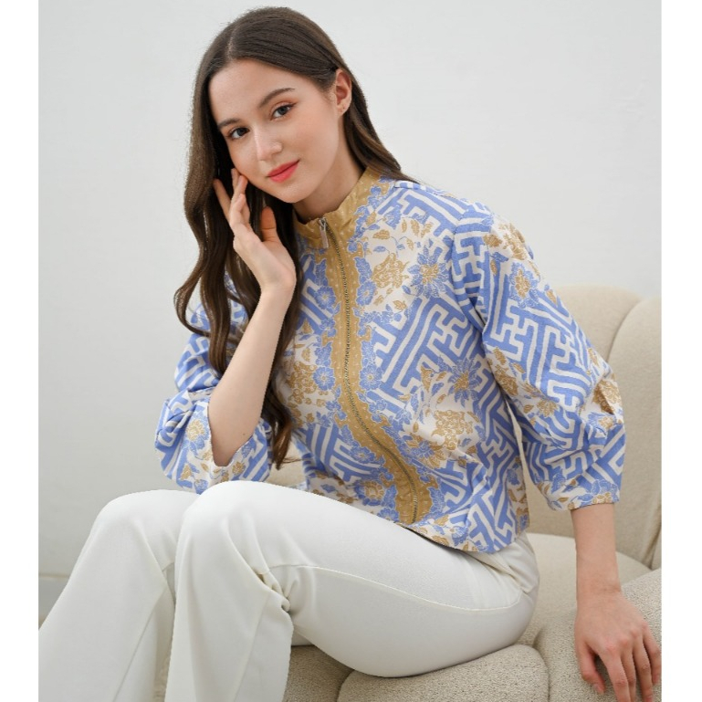 Size Jumbo : Jaket Bomber Batik / Jaket Batik Wanita /Outer Batik #135