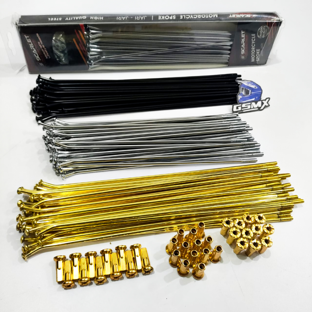 Jari Jari Scarlet Spoke Lidi Ruji Depan Belakang 9 x 235 206 R 18 21