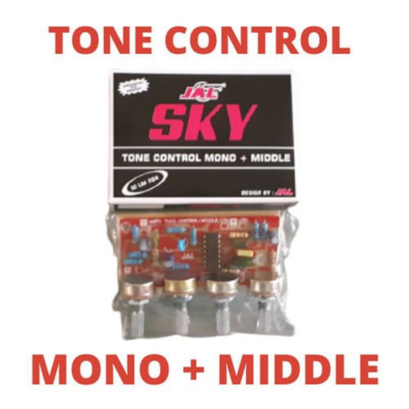 KIT JAL SKY TONE CONTROL MONO PLUS MIDDLE JAL IC LM324