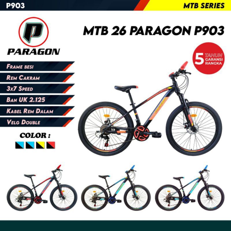 SEPEDA GUNUNG MTB 20 / 24 / 26 INCH REMAJA / DEWASA 21 SPEED PARAGON P901 P903 KENSTAR 5801 5901 590