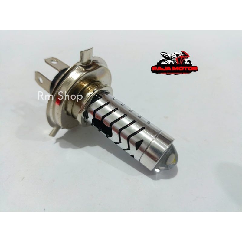 bola lampu depan led vixion H4 laser 2warna bohlam depan led laser h4 vxion scoopy cb150 2 warna dan
