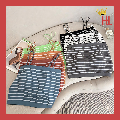 Holly Fashion♛ BR938 Tanktop Bra With Cup Singlet Wanita Atasan Sexy