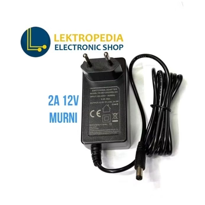 Adaptor Power Supply 12V 2A Original Bagus 12volt 12 v volt 2ampere 2 a ampere