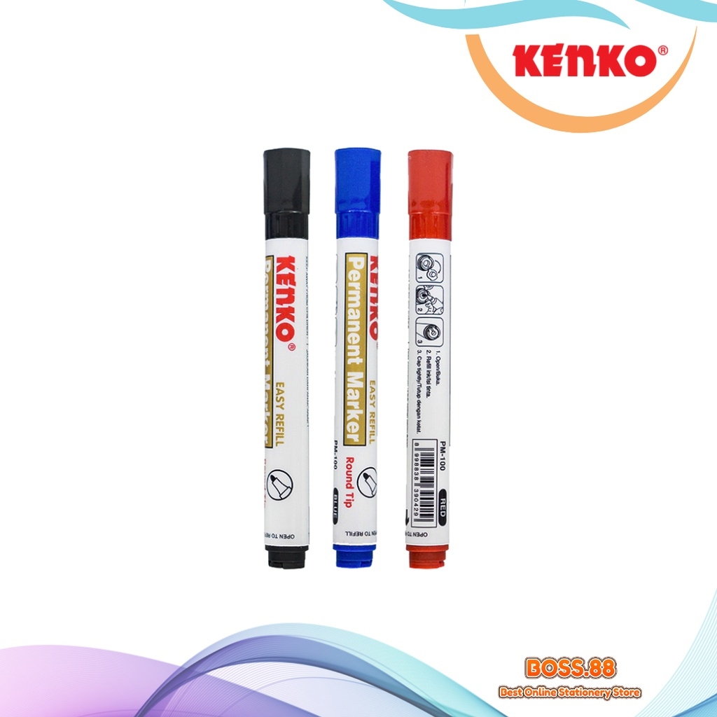 

PERMANENT MARKER / SPIDOL PERMANENT KENKO PM-100 (1 PCS)