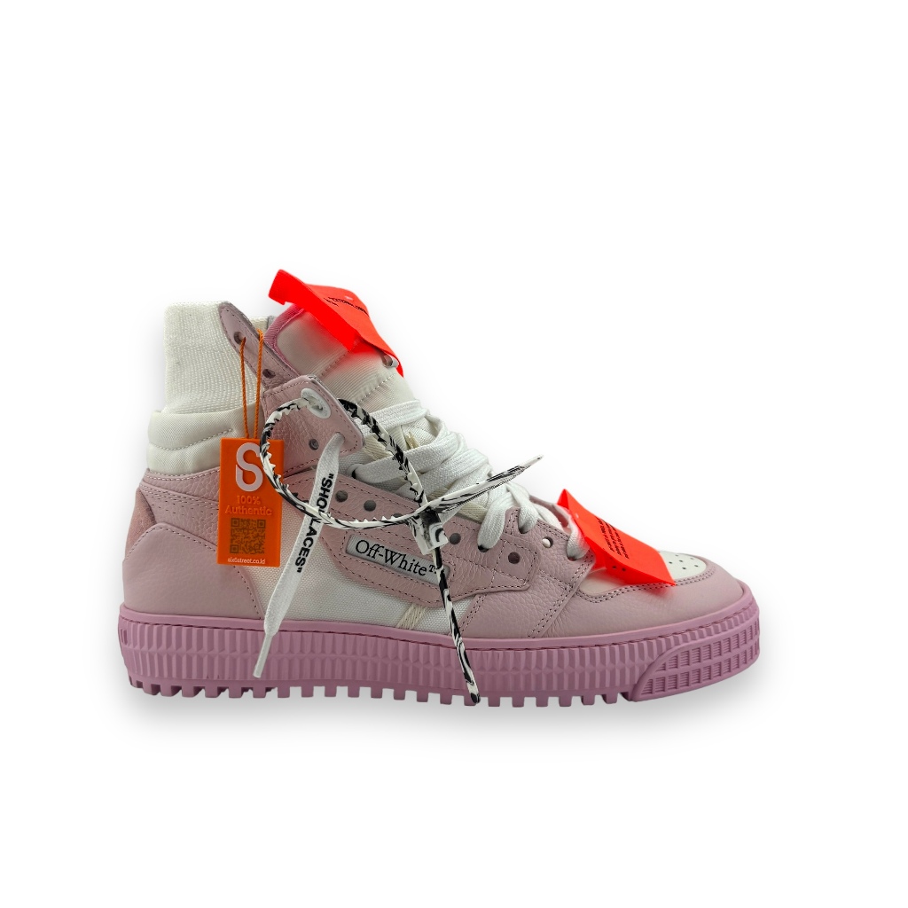 OFF WHITE 3.0 Off Court Leather White Pink Fw21 OWIA112F21LEA0010130 ( 100% Authentic )