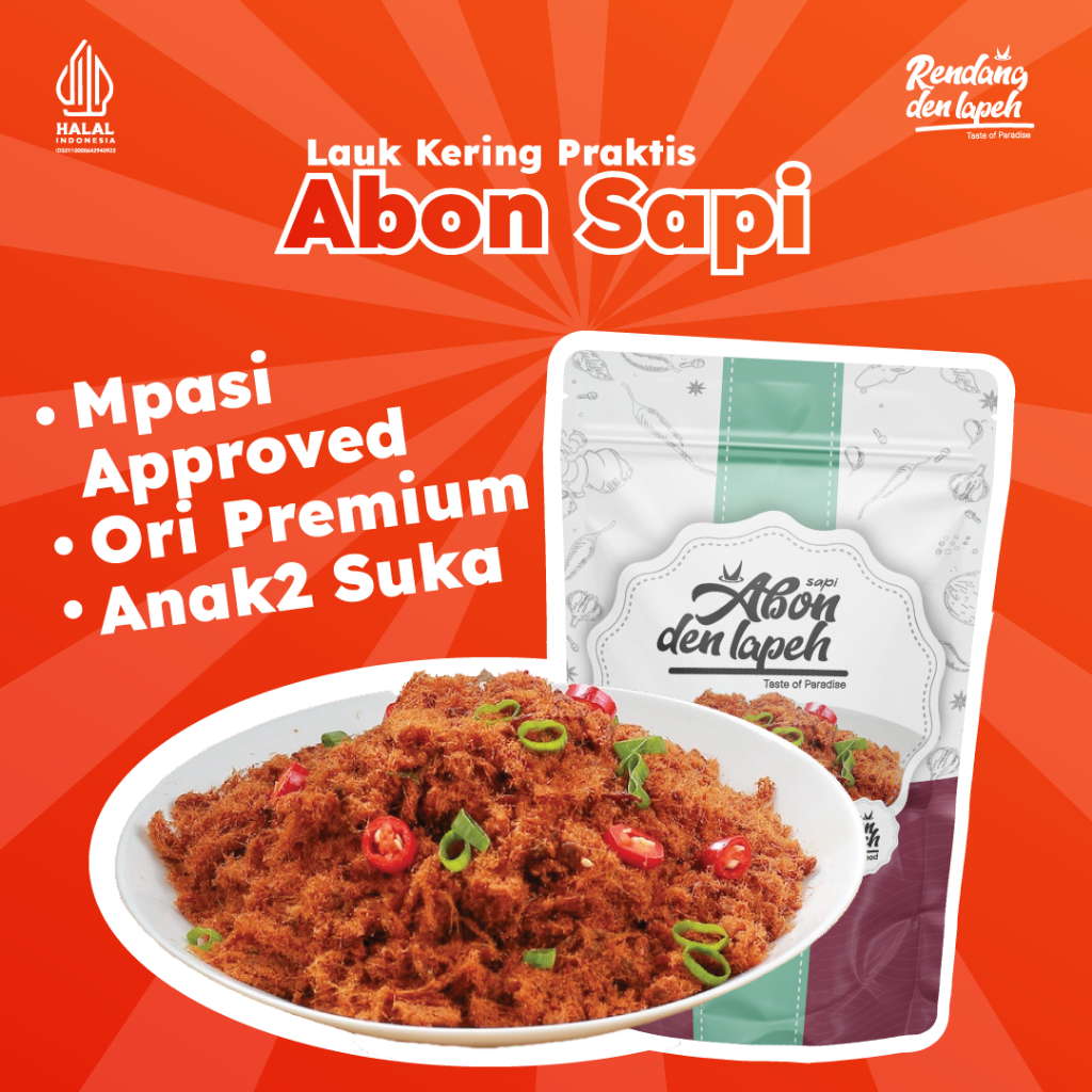 

Abon Sapi Premium / Den Lapeh Food / Enak Kualitas Super Asli Original