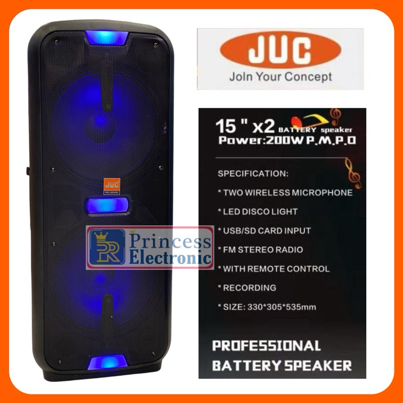 Speaker JUC 15 inch Double J1528 Bluetooth Karaoke
