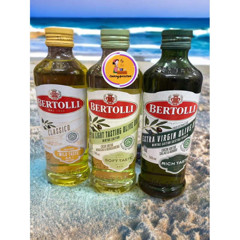 

Bertolli 500 ml Extra Virgin / Extra Light / Classico / Olive Oil / EVOO / ELOO / Minyak Zaitun / LEMAK TAMBAHAN MPASI
