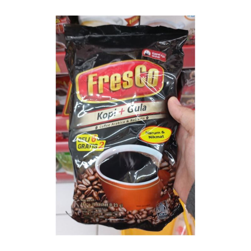 

FRESCO KOPI+GULA BELI 6 GRATIS 2 / FRESCO KOPI SUSU ISI 10 SACHET @27GR