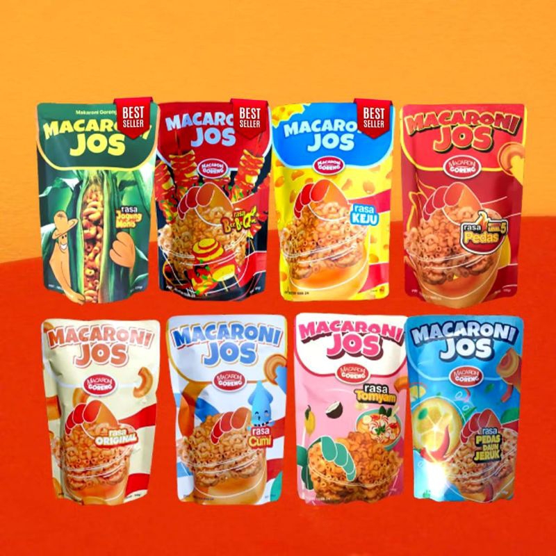 

Makaroni Jos Terbaru Isi 100 Gram - Snack Makanan Ringan - Food