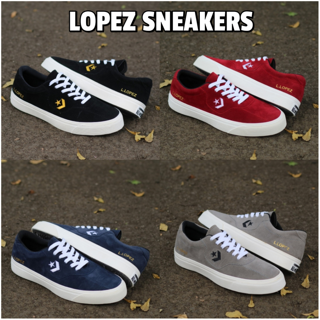 SEPATU PRIA L.LOPEZ CONVERSE LOPEZ CASUAL SNEAKERS SUEDE SNEAKERS LOPEZ MURAH