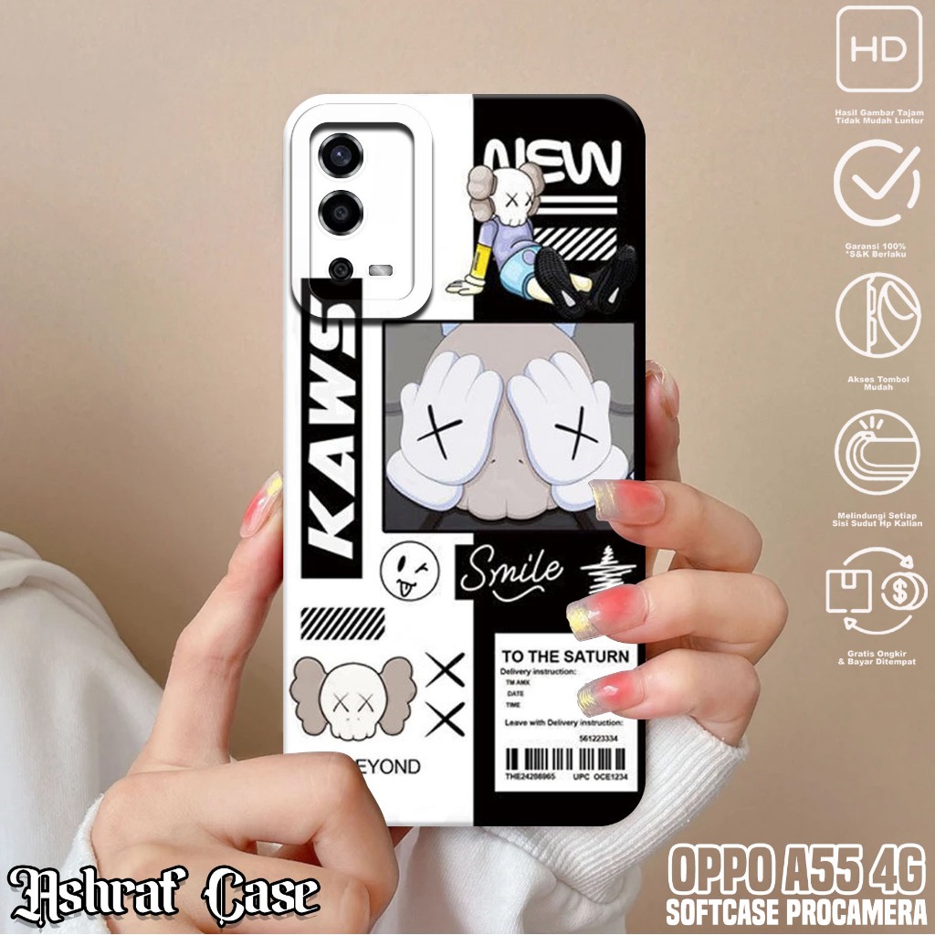 Case OPPO A55 4G - Casing Hp OPPO A55 4G Motif AES - Softcase Hp OPPO A55 4G - Silikon Hp OPPO A55 4