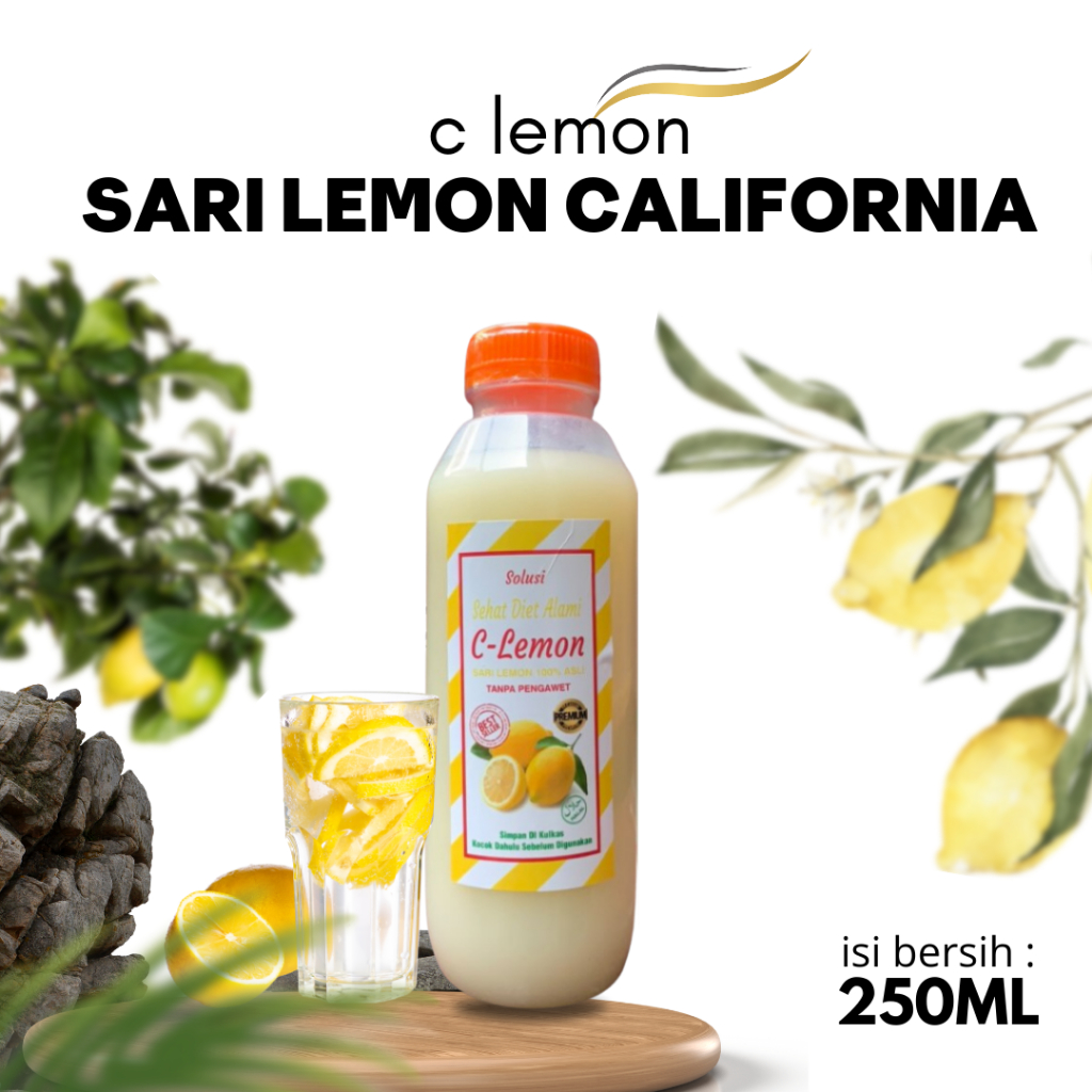 

SARI LEMON ASLI 250 ML/SARI LEMON MURNI/AIR LEMON MURNI/JUS LEMON FRESH/AIR LEMON/LEMON DIET